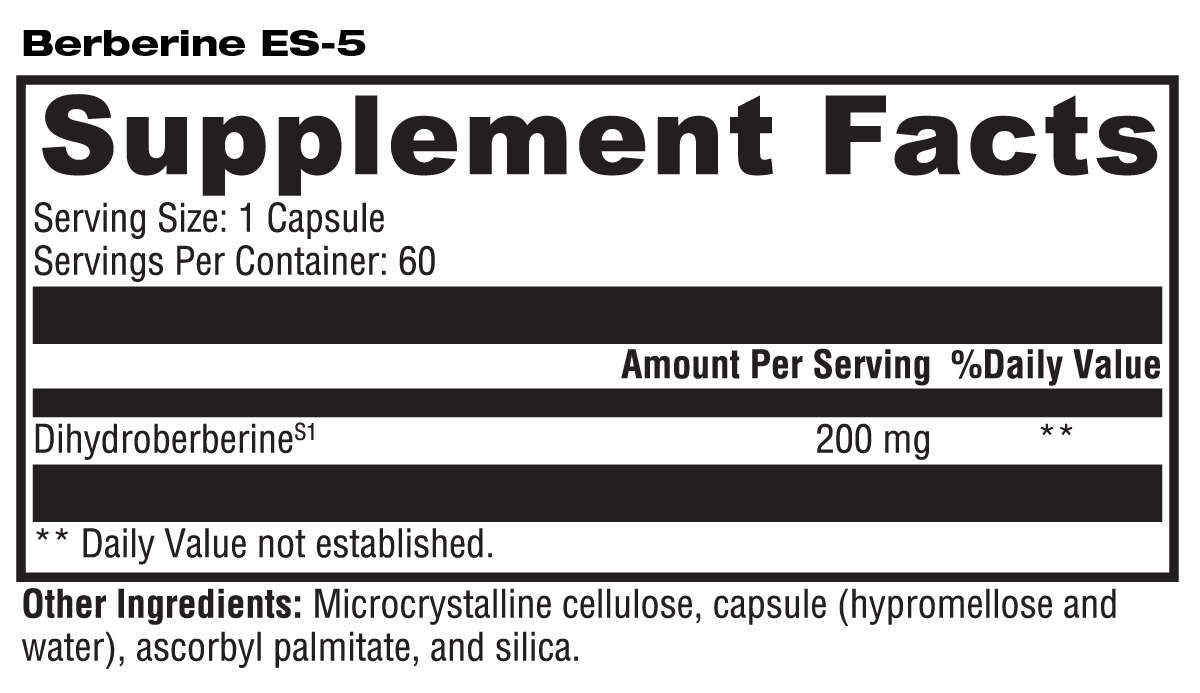 Berberine ES-5 60 Capsules