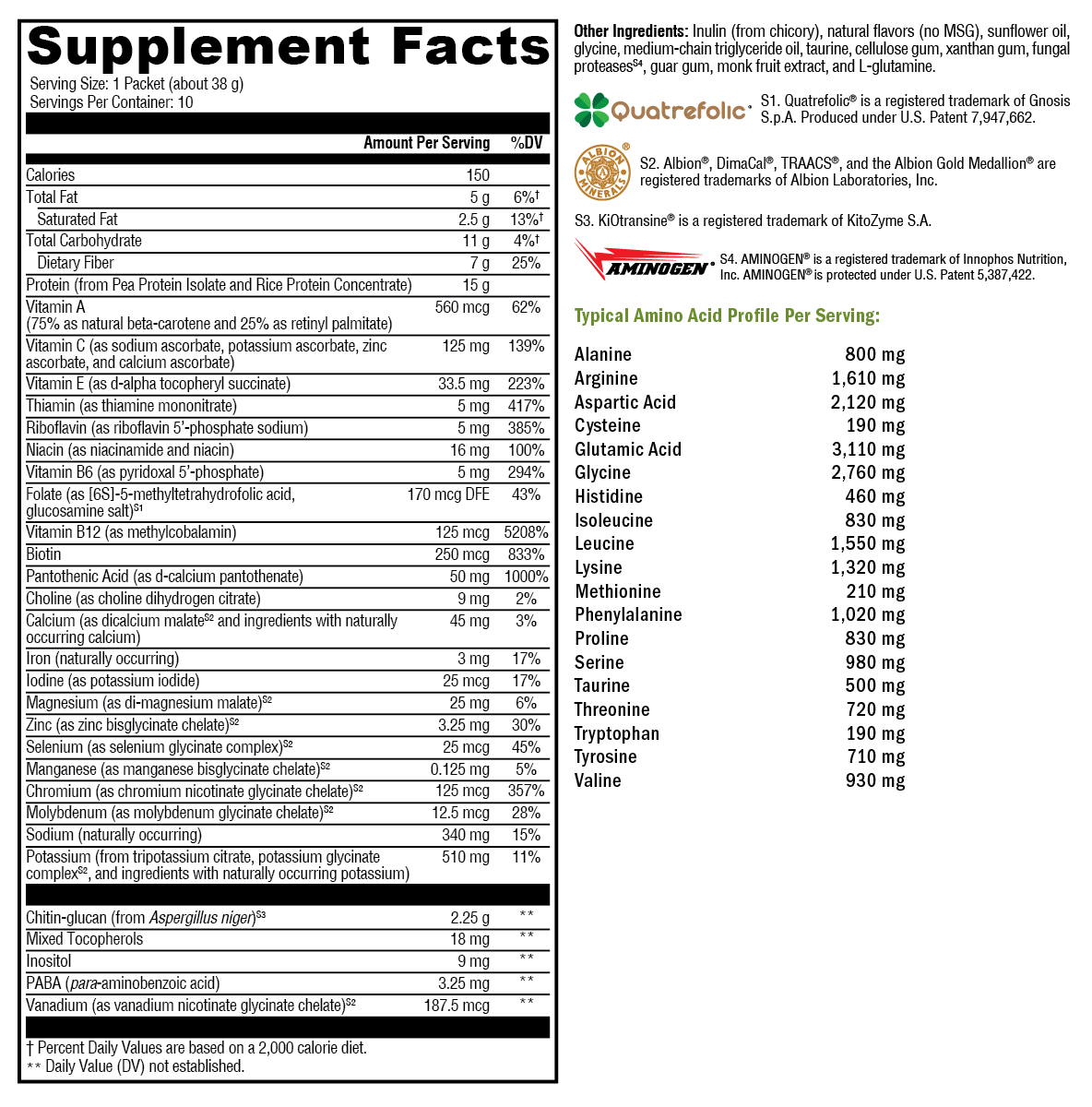 FIT Food® Lean Complete French Vanilla Sugar- & Stevia-Free 10 Servings