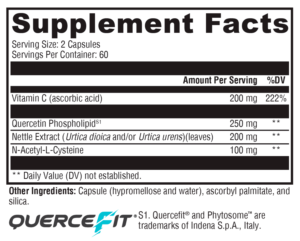 Quercetin 20× Plus 60 Capsules