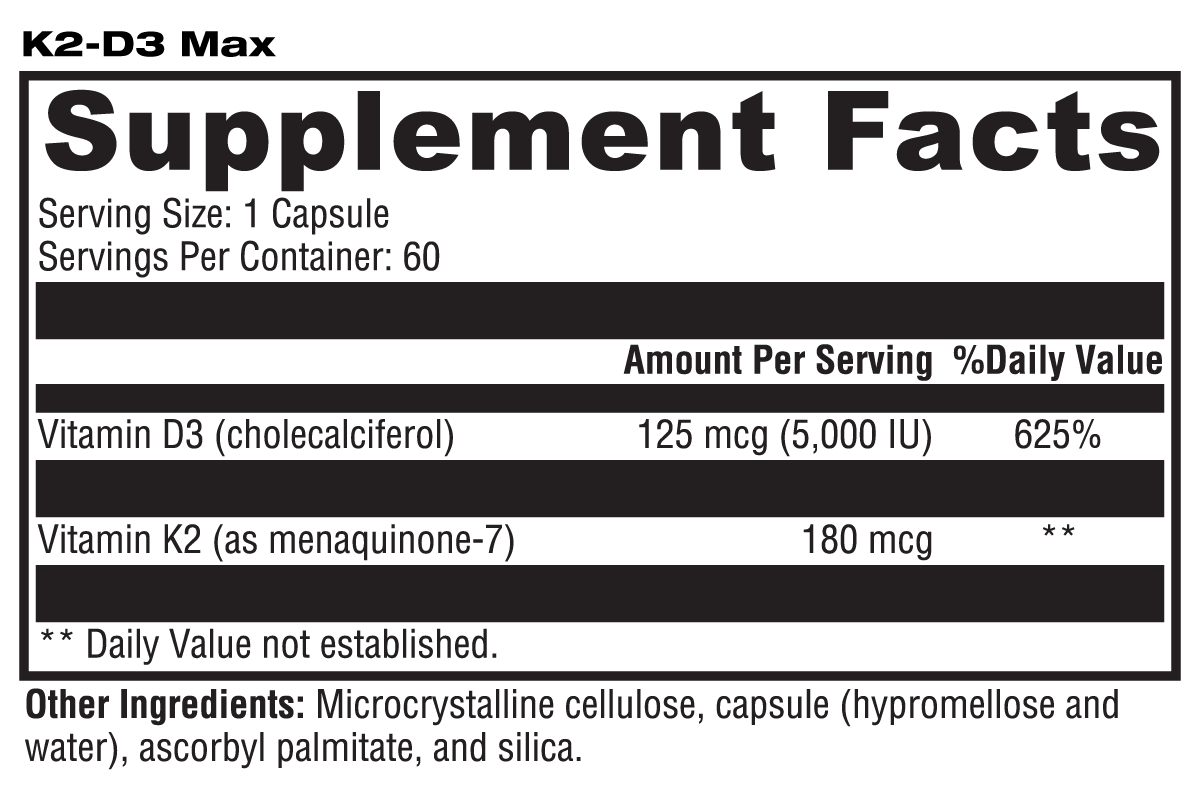 K2-D3 Max 60 Capsules