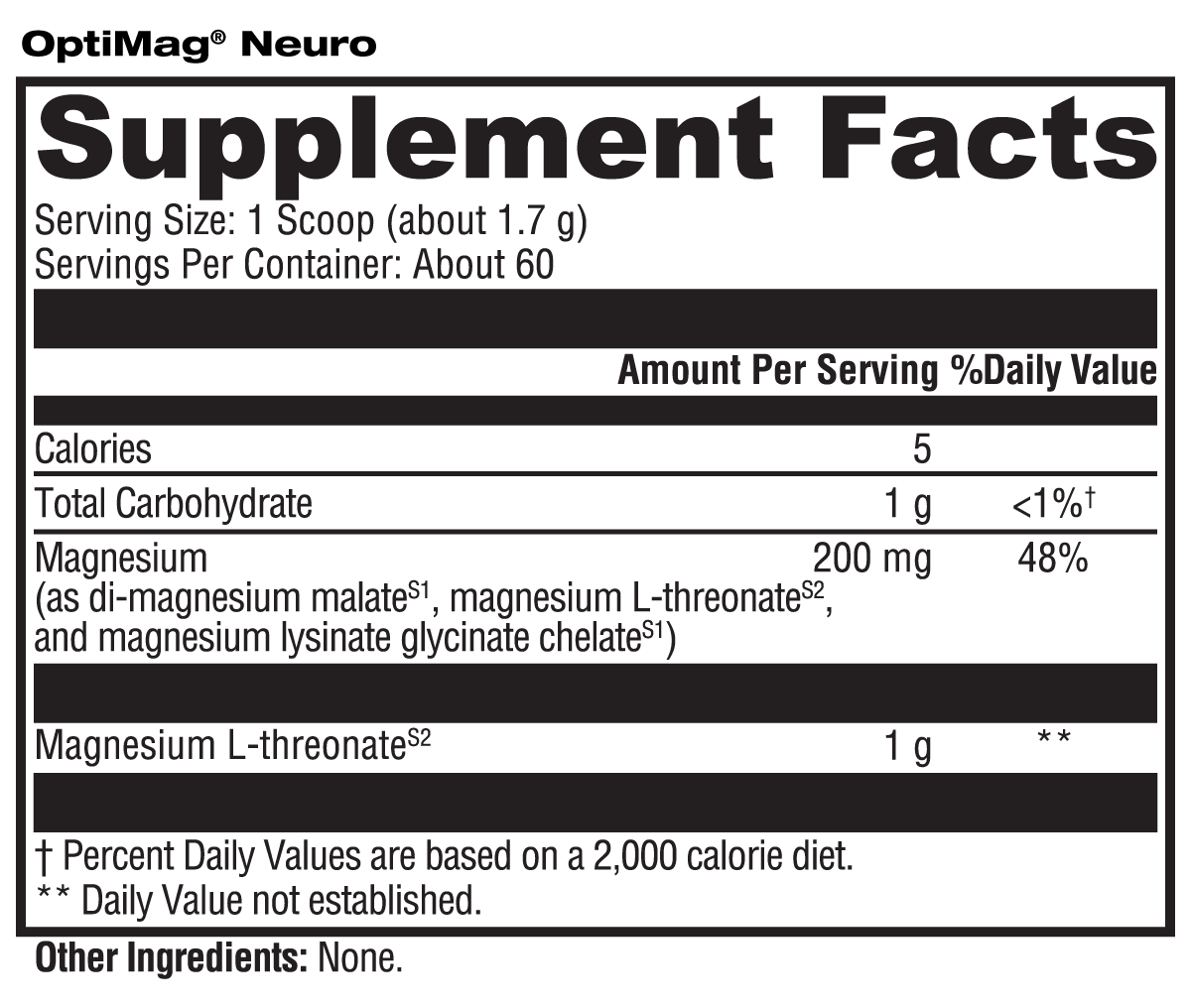 OptiMag® Neuro Unflavored 60 Servings